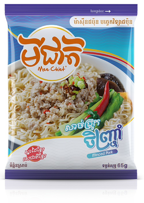 រូបភាពផលិតផល មីជាតិរសជាតិសាច់ជ្រូកចិញ្ច្រាំ ពី មីជាតិ